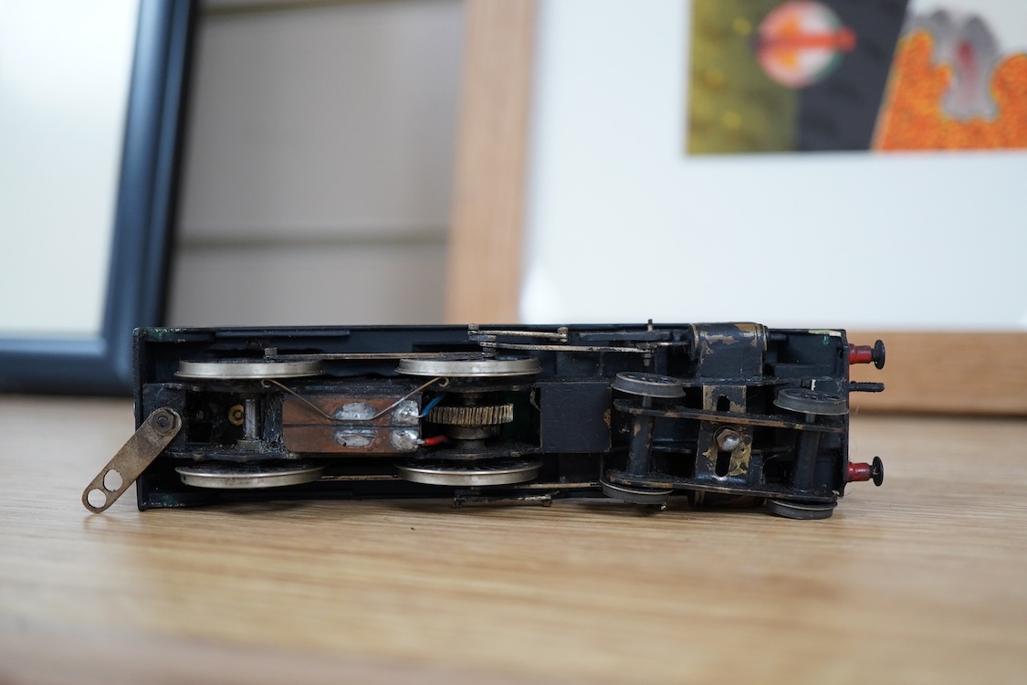 Three part-built 0 gauge railway brass and white metal locomotives by John Worsley; an ACE Products kit of an SR Bullied light Pacific with its original box, a SECR Wainwright H class 0-4-4T locomotive and an LNER class